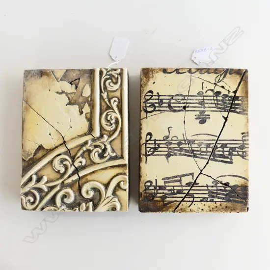 TWO SID DICKENS MEMORY BLOCKS, MUSICAL NOTATIONS & ONE OTHER