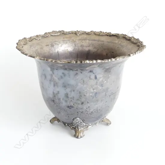 LG SILVER PLATE CHAMPAGNE BUCKET / JARDINERE H.200 / 285mm dia