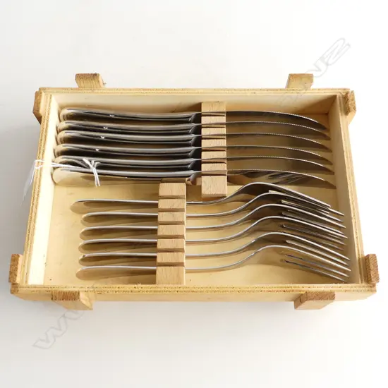 WMF 12 PIECE STEAK SET STAINLESS STEEL IN BOX