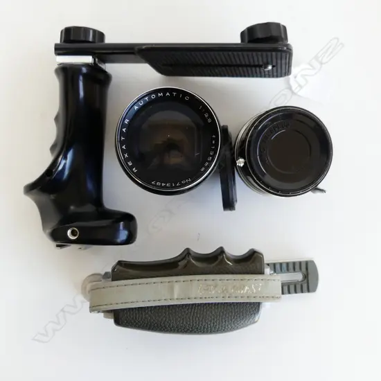 2 CAMERA HOLDERS + 2 LENSES; REXATAR & KENKO