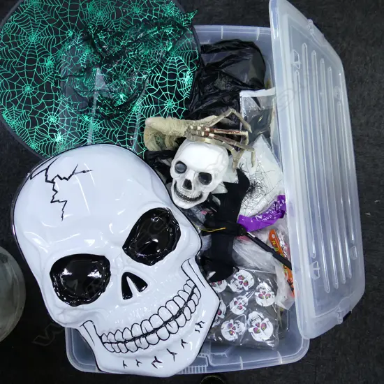 BOX LOT HALLOWEEN DECORATIONS