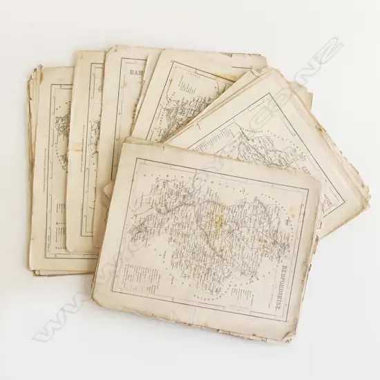 19thC MAPS OF ASST. ENGLISH COUNTIES 270x220mm