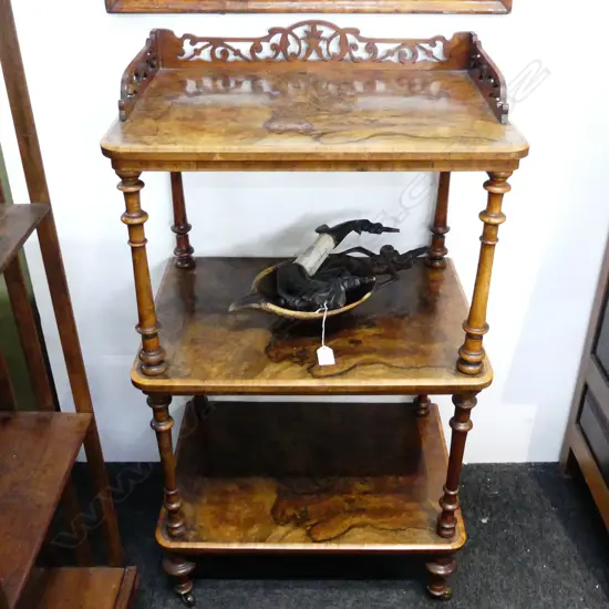 VICTORIAN WALNUT WHATNOT 550 x 400 x 980mm