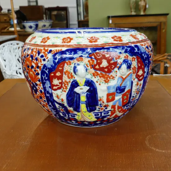 LG ORIENTAL IMARI JARDINERE 260mm dia
