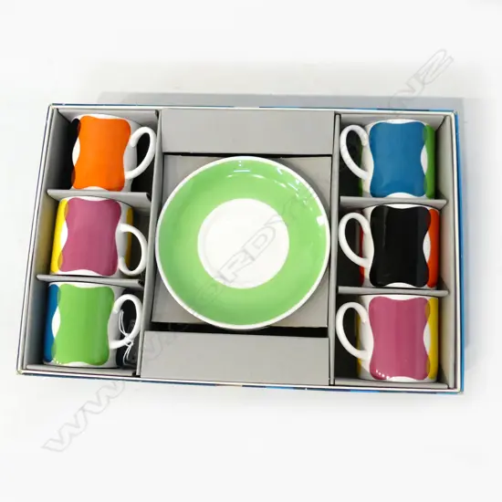 SUSIE COOPER COFFEE SET, IN ORIG. BOX