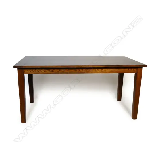 An oak French provincial style dining table,