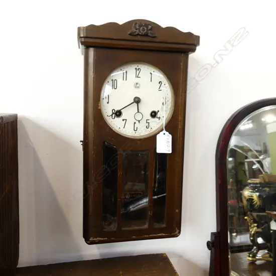 AICHI PENDULUM CLOCK WORKING W/KEY H380