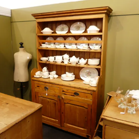 LG ANTIQUE PINE KITCHEN DRESSER 1470x550x2200mm