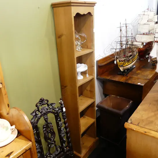 PINE BOOKCASE 390x250x1780mm