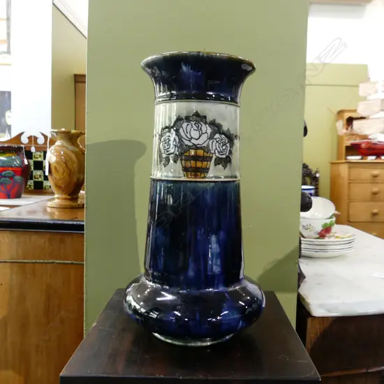 An Art Deco Royal Doulton vase tapering baluster shape