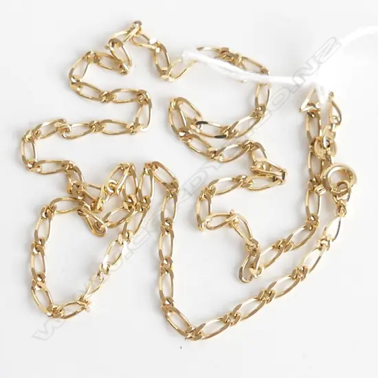 9CT GOLD CURB LINK CHAIN, 460mm, 5.59GMS