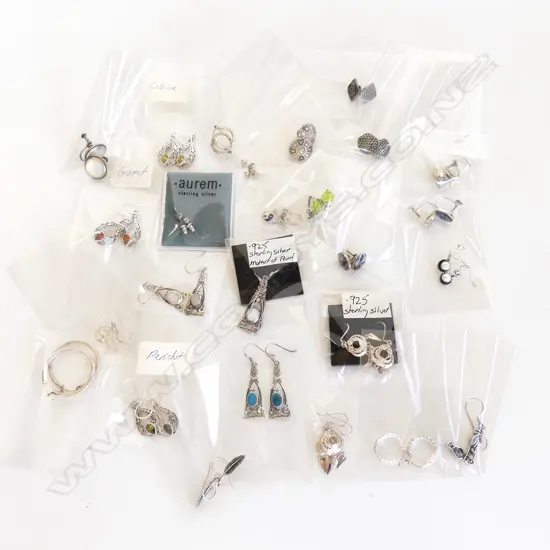 27 ASST. PRS 925 SILVER EARRINGS