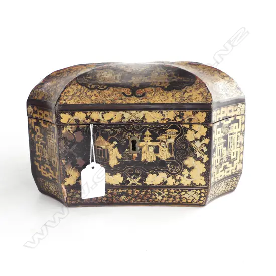 VICTORIAN CHINOISERIE BOX 240 x 270 x 160mm