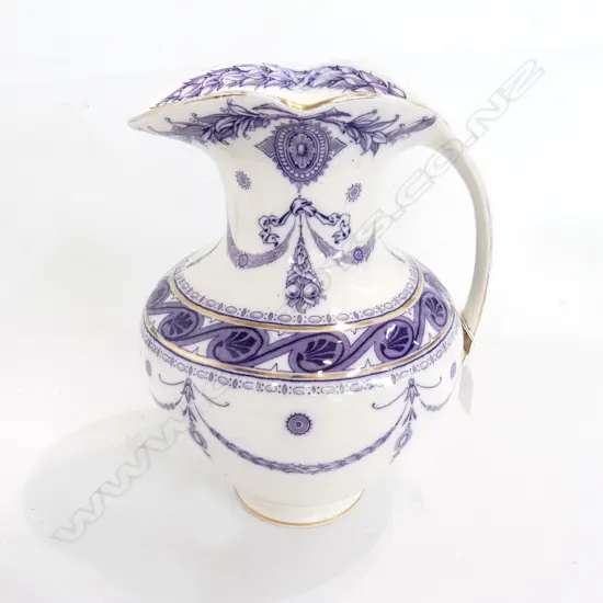 VICTORIAN MIDDLEPORT POTTERY 'PAXTON' LG WASH JUG H.310mm (REPAIR)