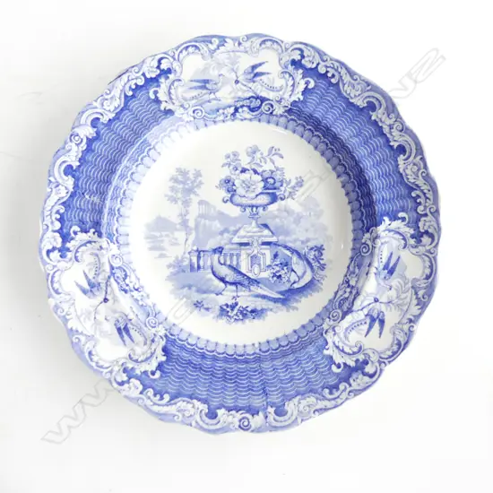 19THC WOOD & CHALLINOR 'Pheasants' BOWL