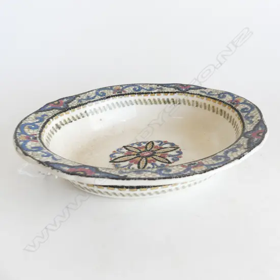 OVAL WEDGWOOD WEST END BOWL IMPRESSED MARK L 250 MM