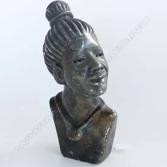 MARBLE BUST OF LADY  H. 230mm