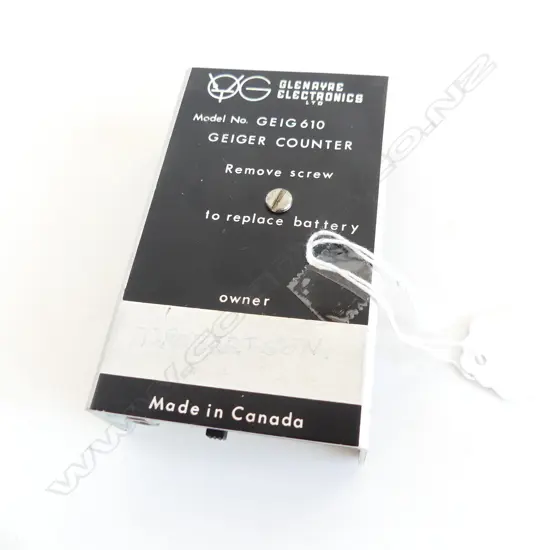 GLENAYRE ELECTRONICS GEIGER COUNTER model No.GEIG610 made in Canada