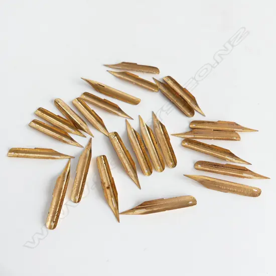 24 VINTAGE FOUNTAIN PEN NIBS BY C. BRANDAUER BIRMINGHAM