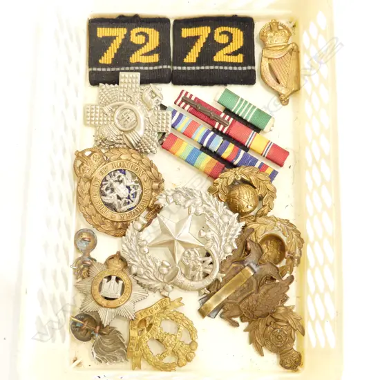 COLLECTION MILITARY CAP BADGES ETC