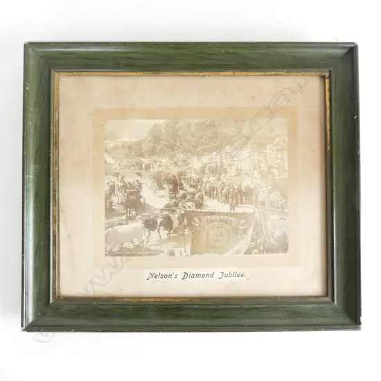 1902 FRAMED PHOTOGRAPH NELSON’S DIAMOND JUBILEE BY H. BRUSEWITZ NELSON 660 X 310mm