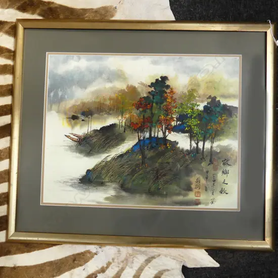 CHINESE WATERCOLOUR 380x490mm