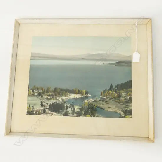 WHITES AVIATION H/COLOURED PHOTO LAKE TAUPO 290x365mm