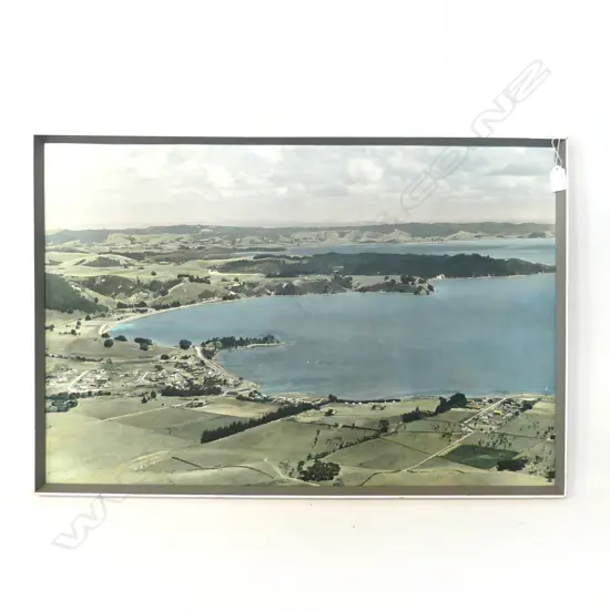 WHITES AVIATION H/COLOURED PRINT KAWAKAWA BAY AUCKLAND 495x745mm
