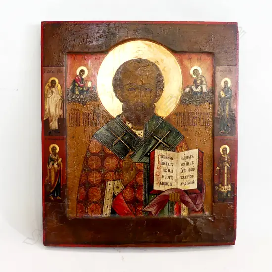 PAINTED WOODEN RELIGIOUS ICON 350x310mm