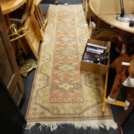 HAND KNOTTED ALL WOOL TURKISH RUNNER 2700x800mm