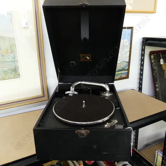 HIS MASTER VOICE GRAMOPHONE (#ARM IS TIGHT, ADJUSTMENT NEEDED)