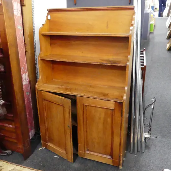 ANTIQUE WOODEN BOOKCASE 855x300x1415mm