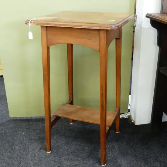 VINTAGE WOODEN SIDE TABLE 450x450x790mm