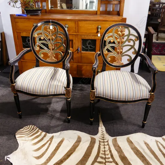 PR FRENCH STYLE ARMCHAIRS