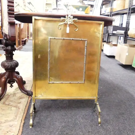 BRASS FIRE SCREEN 800x460mm