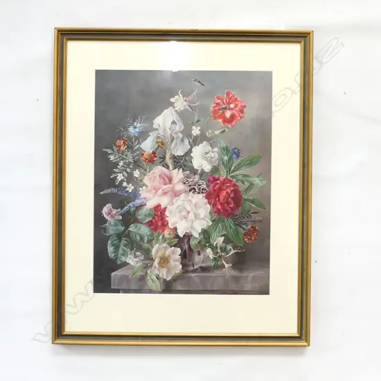 BARBARA SHAW 'FLOWERPIECE 1949", PRINT, 500 X 400mm