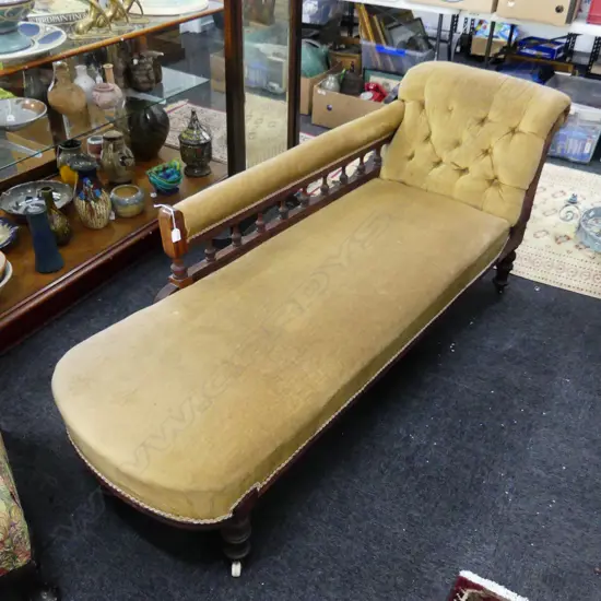 EDWARDIAN CHAISE LOUNGE 1800x620x800mm