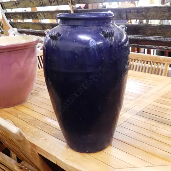 LG BLUE GARDEN URN POT H. 560mm
