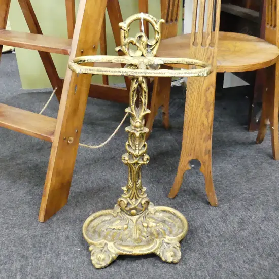 VICTORIAN STYLE CAST IRON UMBRELLA STAND H.580mm