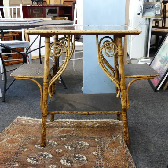 VICT. TORTOISESHELL CANE 3 TIER STAND