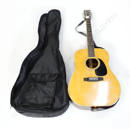 QUALITY VINTAGE 'MORALE LYRE BIRD' GUITAR in soft case