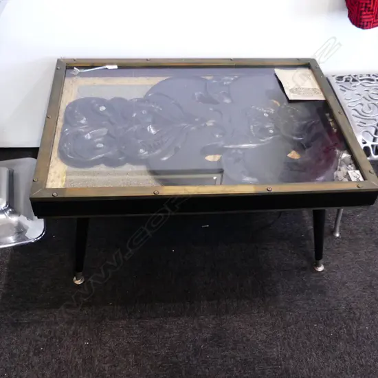 TIKI TABLE OR WALL HANGING, CARVED BY NZ RAY PARKER,630 X 900mm