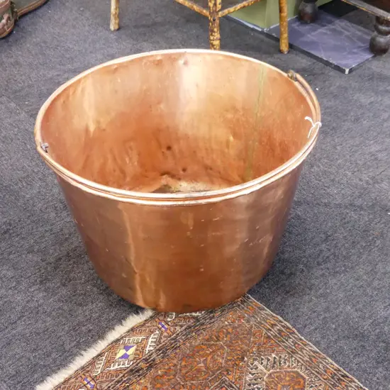 LG COPPER TUB w. HANDLE 540mm dia