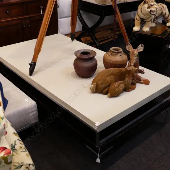 LG CONTEMPORARY COFFEE TABLE - B&B ITALIA 'TAV SOLO' PURHASED FROM MATISSE1760x960x190mm AF