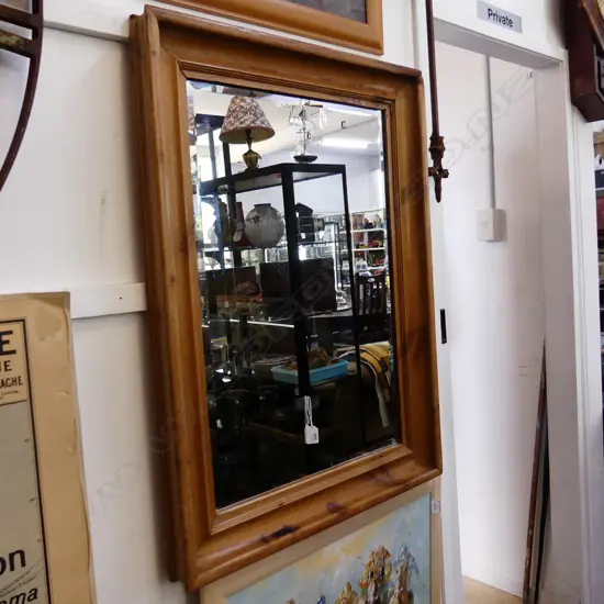 WOODEN FRAMED MIRROR 930x680mm
