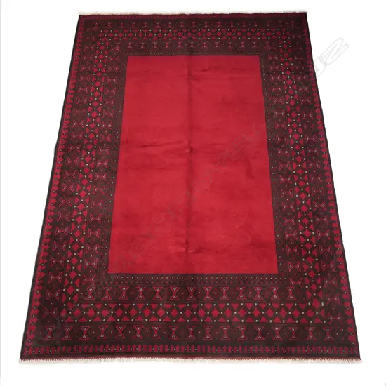 An Afghan Turkman hand-knotted carpet,