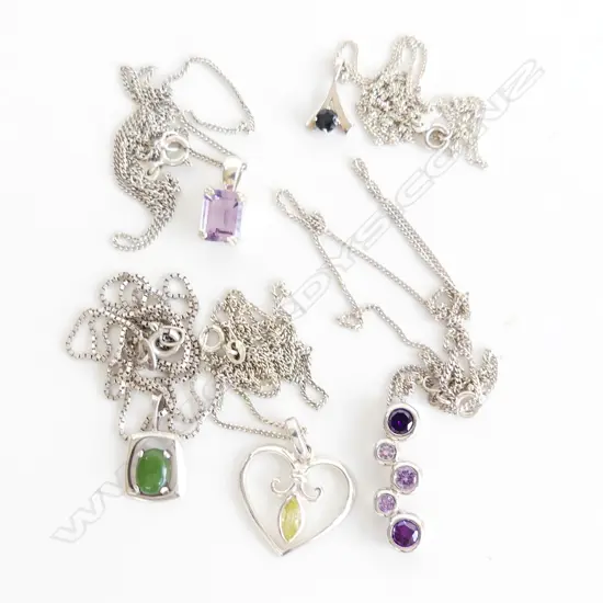 5 925 SILVER NECKLACES 16.9 GRAMS