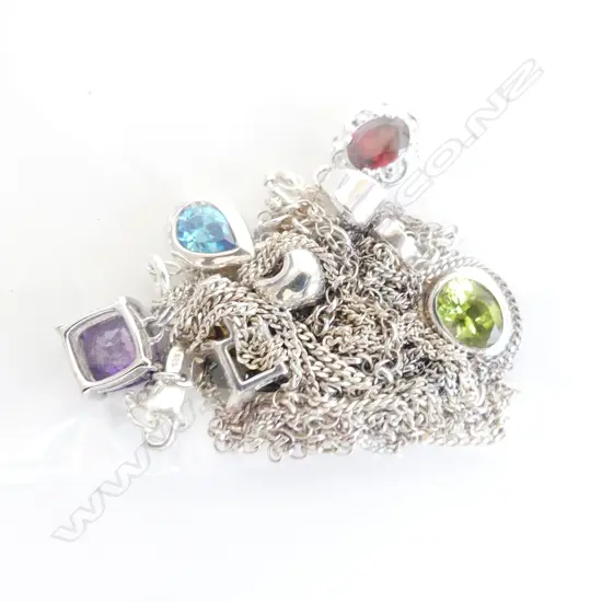 5 925 SILVER NECKLACES 17 GRAMS