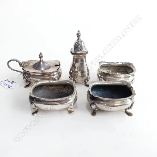 5 STG SILVER CONDIMENTS 164 GRAMS