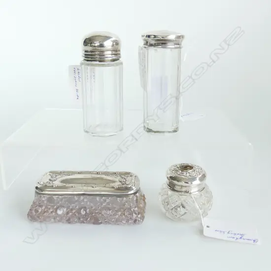 4 STG LIDDED CRYSTAL CONTAINERS H.100mm